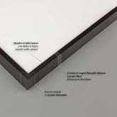 Tela per Pittori Intelaiata con cornice Nera in Legno Massello